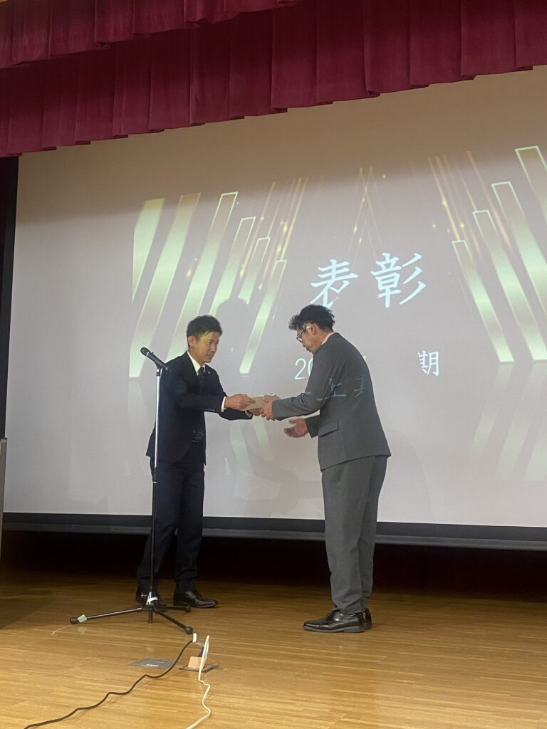 社内表彰 段村さん